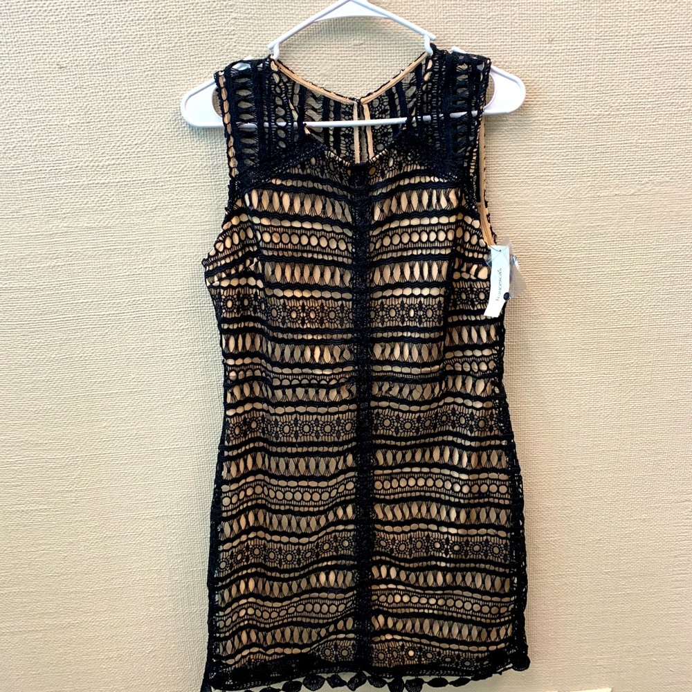 Black/Nude cocktail dress